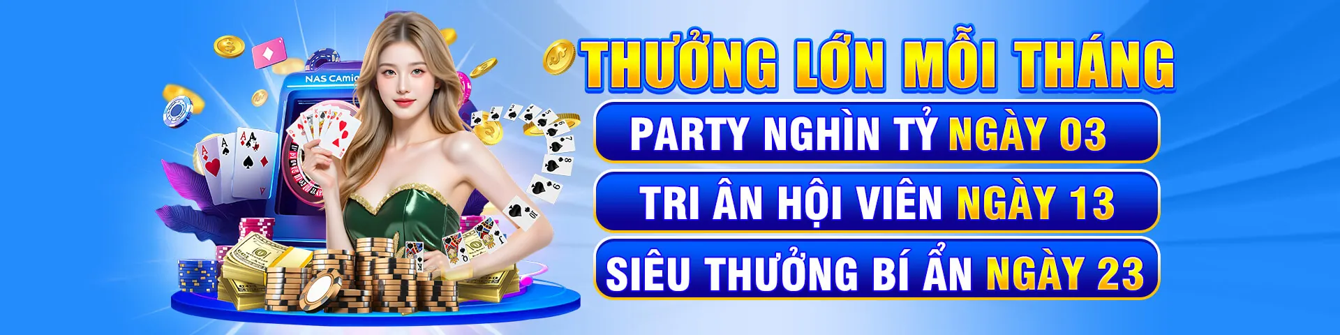 Hình ảnh chính Nổ Hũ cpc3 với đồng tiền vàng và biểu tượng jackpot